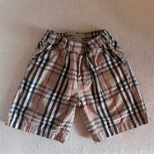 Burberry Check Print Plaid Shorts